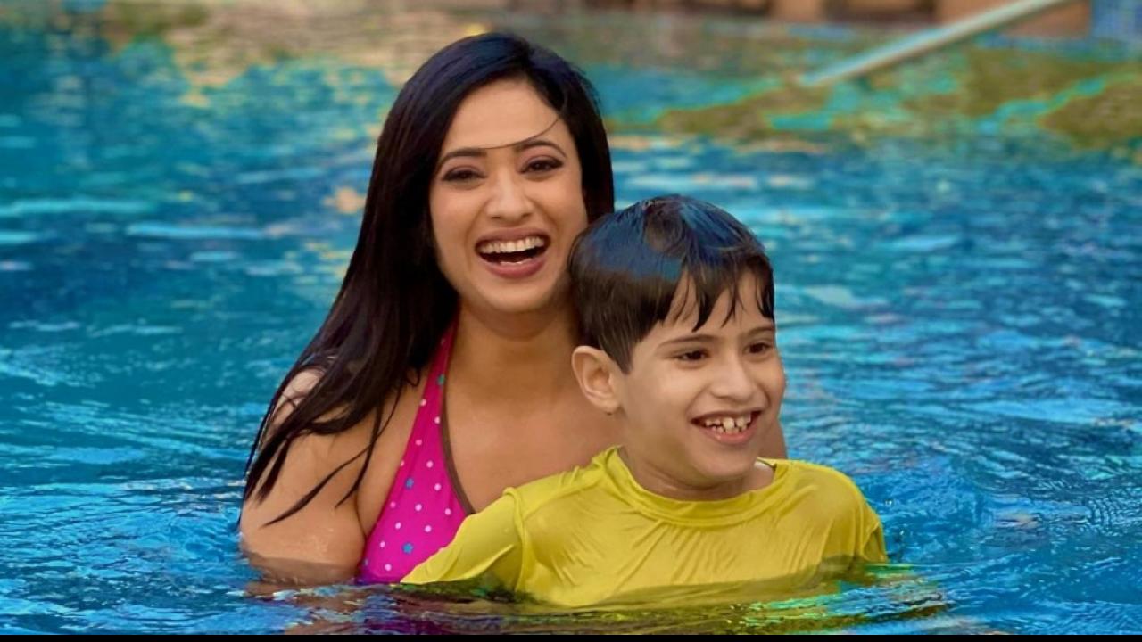 Shweta Tiwari Bonding With Son