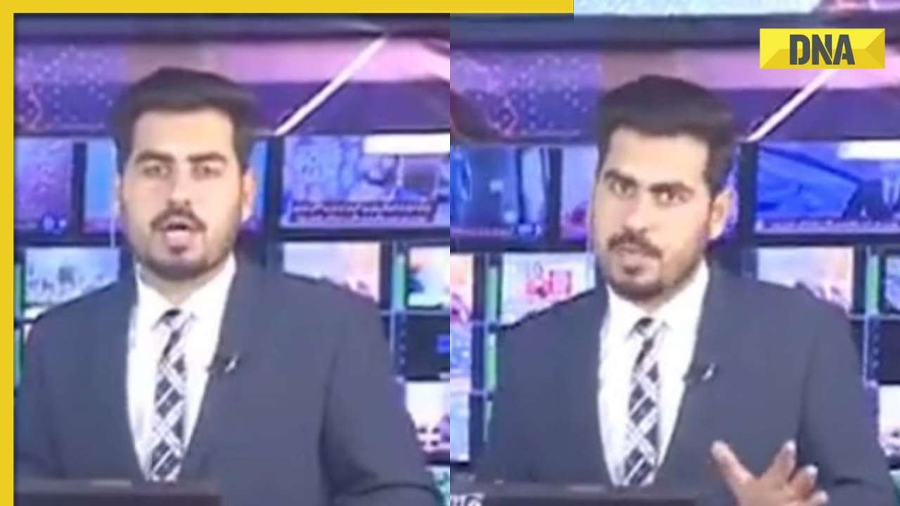  Viral video: Pakistan TV anchor continues live show amid strong tremors as earthquake shakes studio 