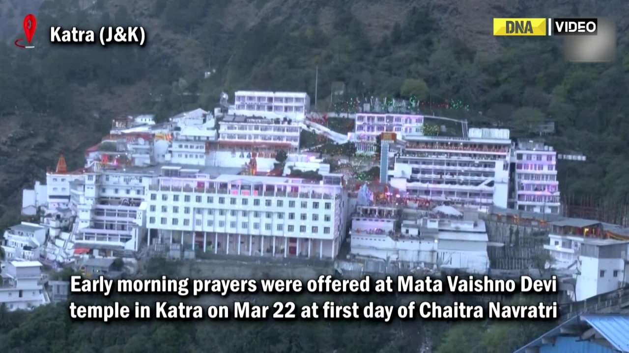 Xxx Sexy Kun Khachr Video - Devotees throng Mata Vaishno Devi Temple in Katra on first day of Chaitra  Navratri