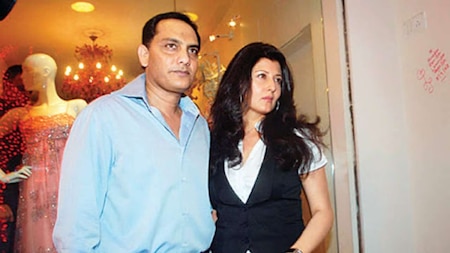 Mohammad Azharuddin and Sangeeta Bijlani