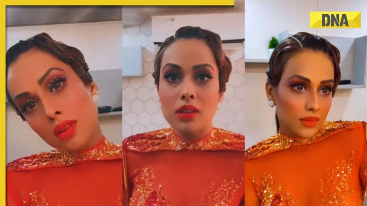 Nabalik Xx Video - Viral video: Nia Sharma burns the internet in sexy see-through orange body  suit, watch