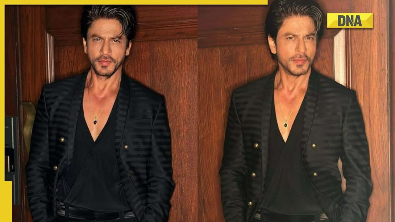 Shah Rukh Khan rolls back the years as he poses in black suit, fans wonder why he doesn't age: 'Thought it’s Aryan...'