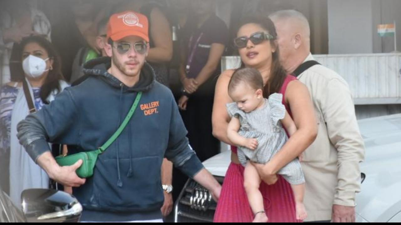 Priyanka Chopra Nick Jonas Daughter Malti First Time In India