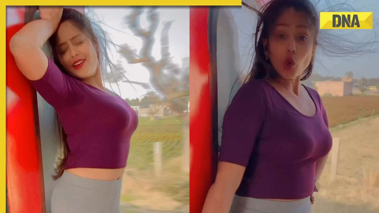 Viral video: Girl dances at open door of speeding train, internet slams  reckless act