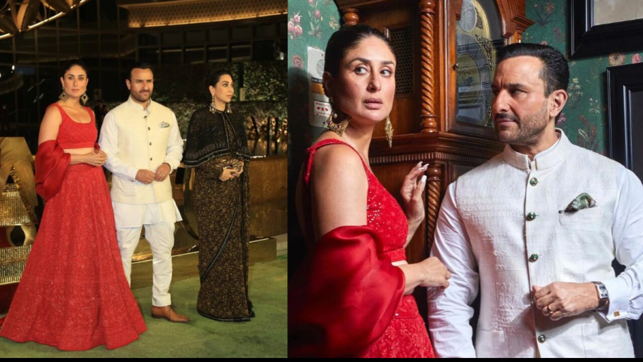 Saif Ali Khan-Kareena Kapoor Khan and Karisma Kapoor