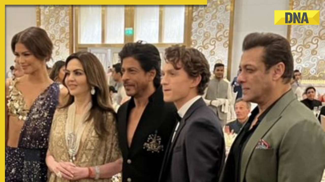 Shah Rukh Khan, Salman Khan pose with Tom Holland, Zendaya in unseen pic from NMACC gala: 'Spiderverse meets spyverse'