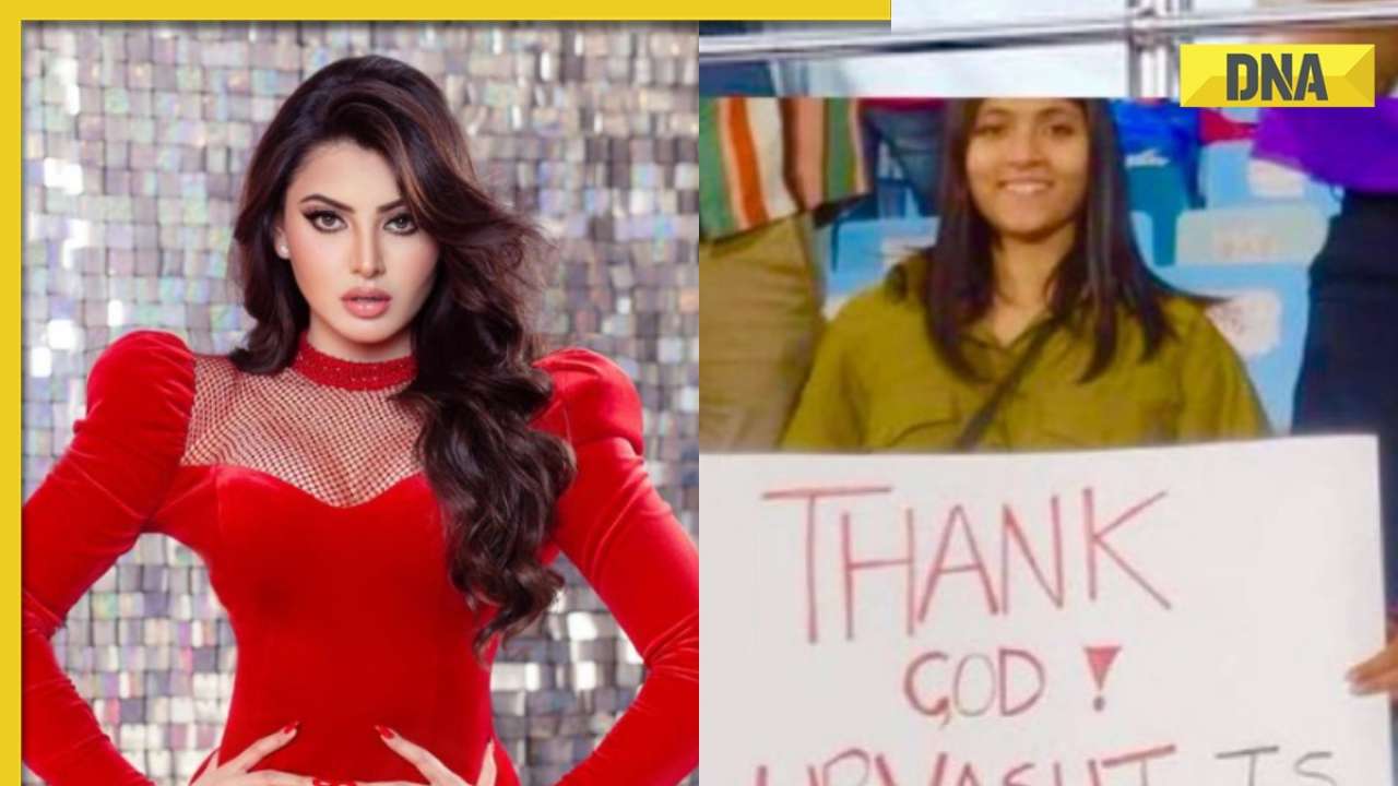 Urvashi Rautela reacts to viral 'Thank God Urvashi is not here' during Rishabh Pant's appearance at DC vs GT