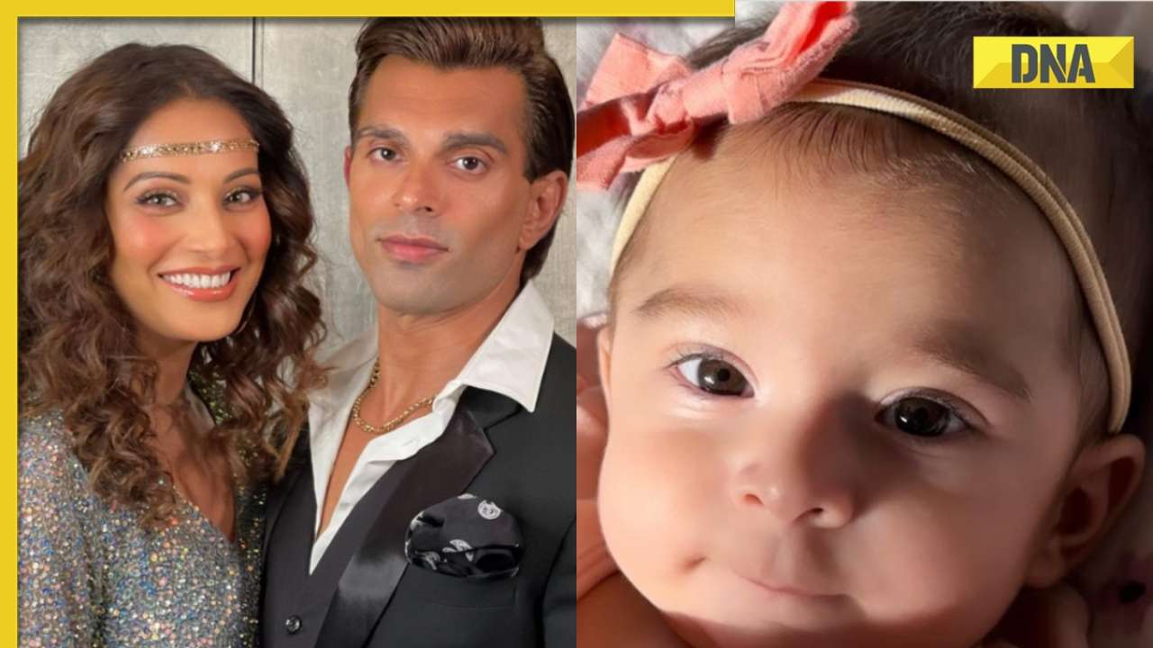 Bipasha Basu-Karan Grover finally reveal daughter Devi's face for first time, netizens say 'she's got the looks'