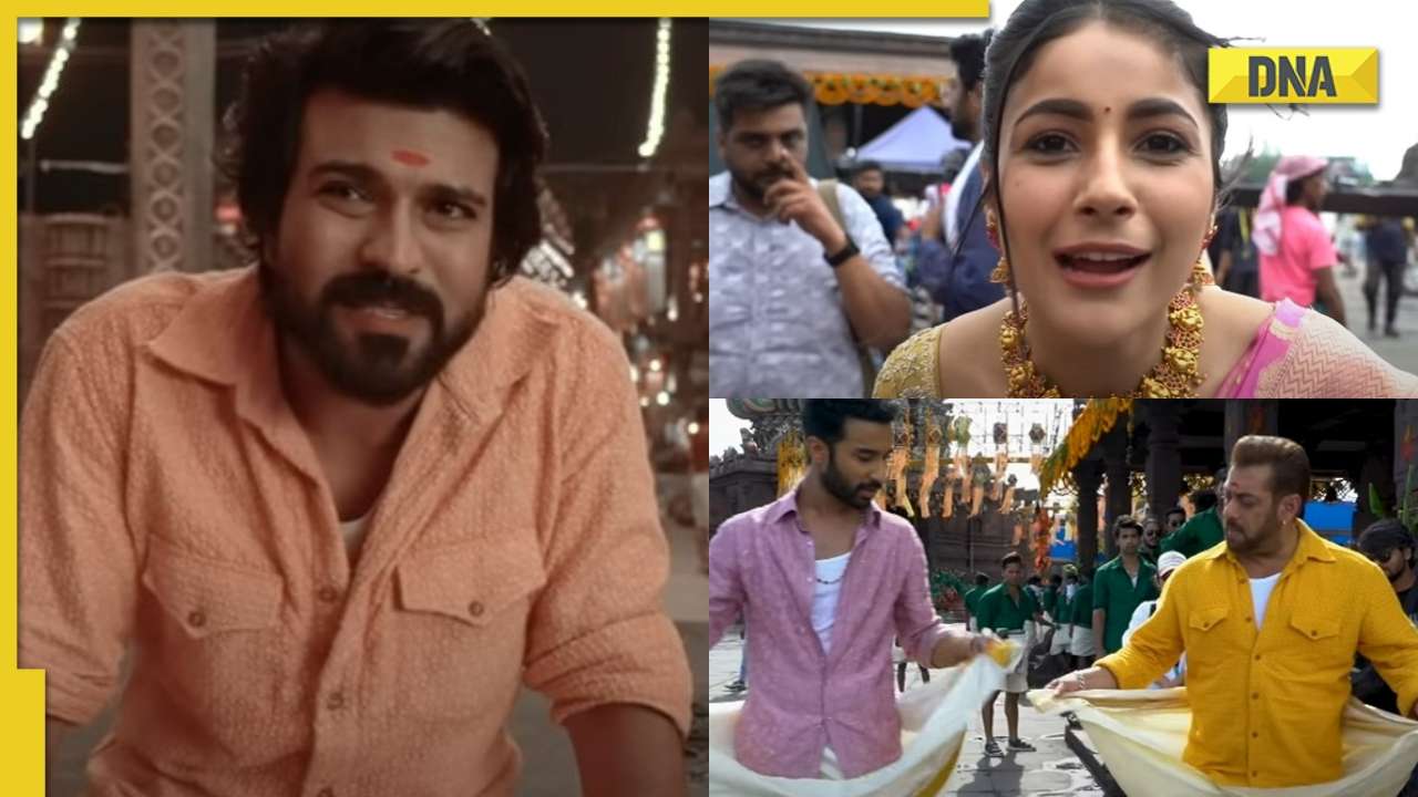 Watch: Salman Khan teaches Raghav Juyal hook step with pancha, Ram Charan calls KKBKKJ song Yentamma 'blast' in BTS clip