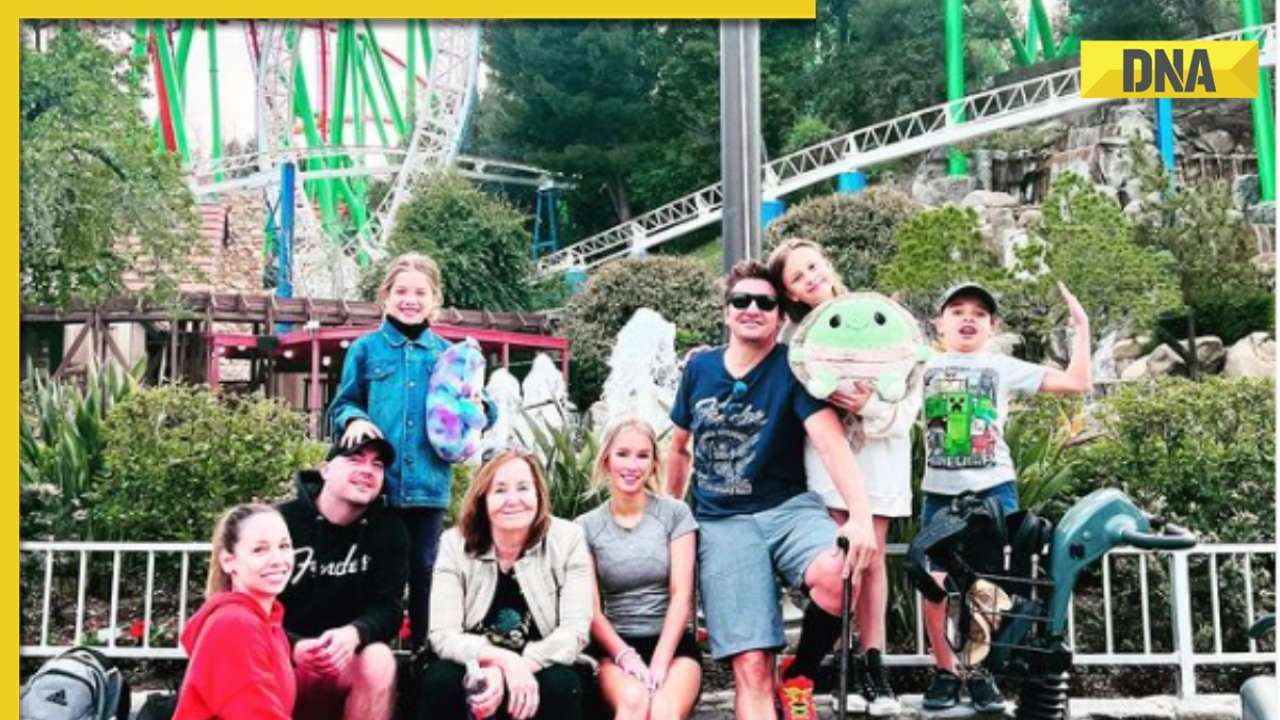 Jeremy Renner’s first outing photo post snowplow accident goes viral, actor uses motorised scooter during family trip