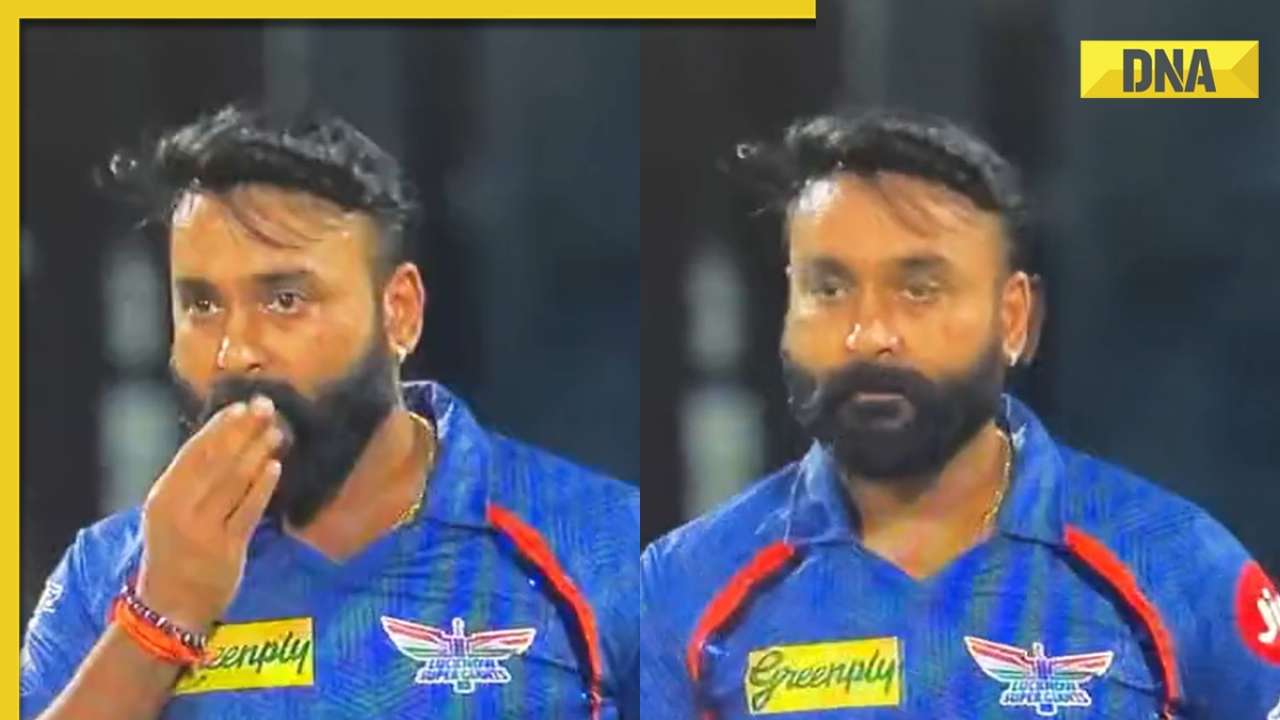 Watch: Amit Mishra caught applying saliva on the ball during RCB vs LSG IPL  match, dismisses Virat Kohli 2 balls later