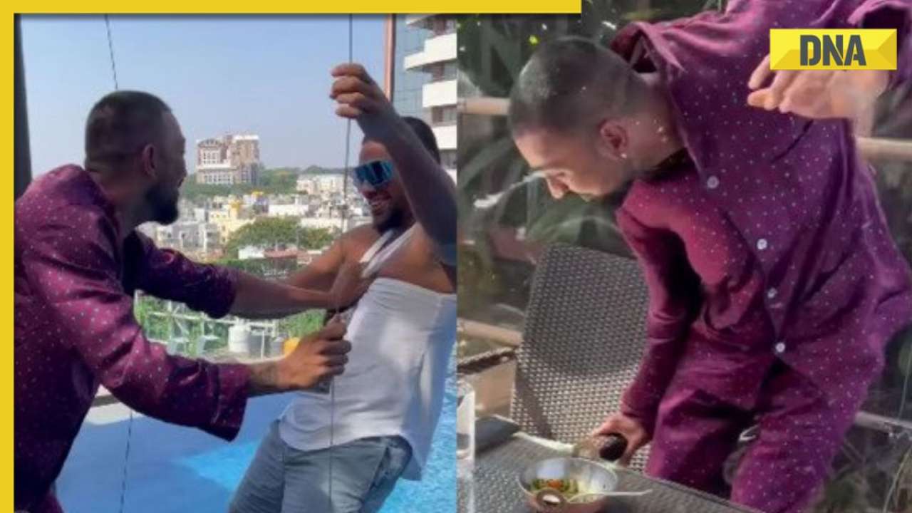 IPL 2023: Krunal Pandya pushes Nicholas Pooran into swimming pool, gets befitting response from LSG teammate