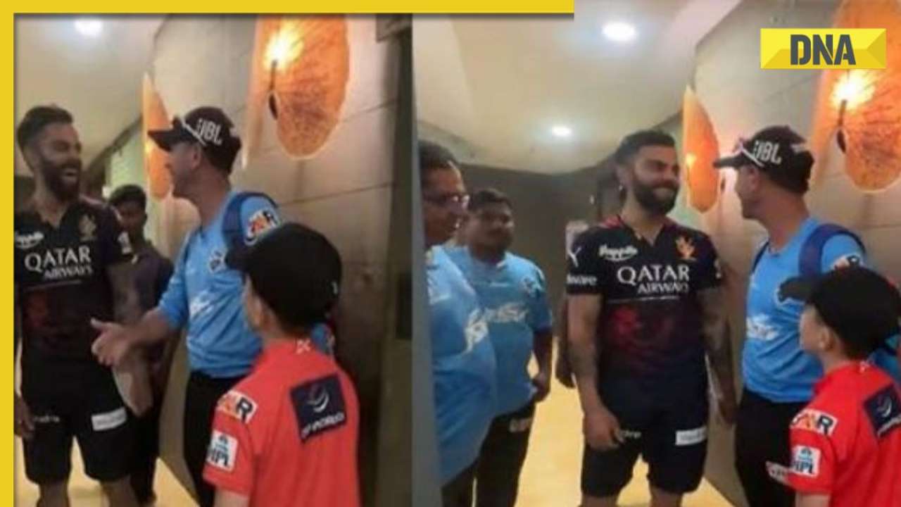 'Jab Ricky Met Kohli': Ricky Ponting's son meets Virat Kohli ahead of DC vs RCB clash, his reaction goes viral
