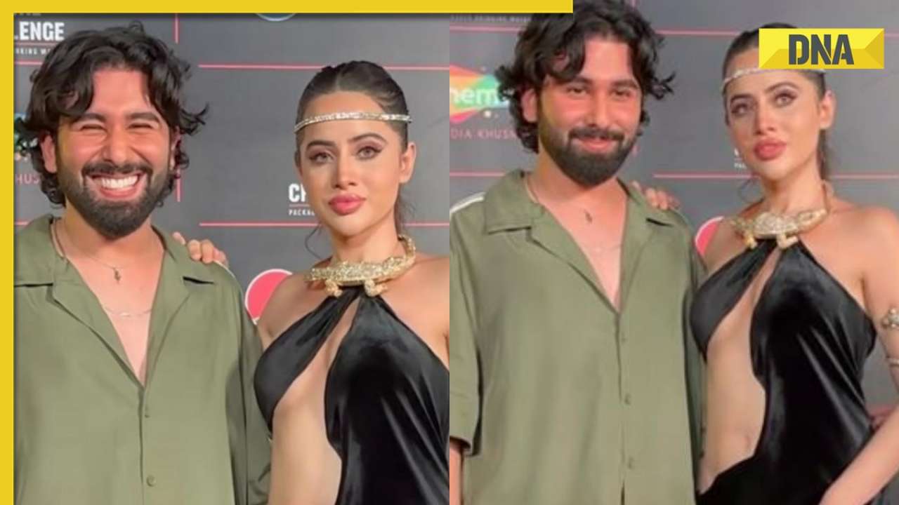 Urfi Javed and Orhan Awatramani pose together at Disco Dancer The Musical, fans say ‘rab ne bana di jodi’