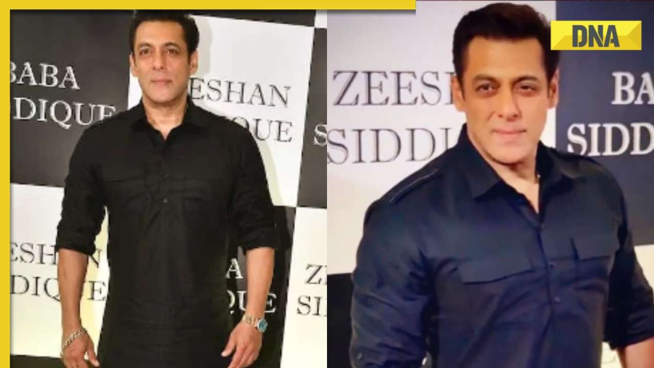 Watch: Salman Khan arrives at Baba Siddique's iftar party in black pathani suit, fans applaud his dressing sense