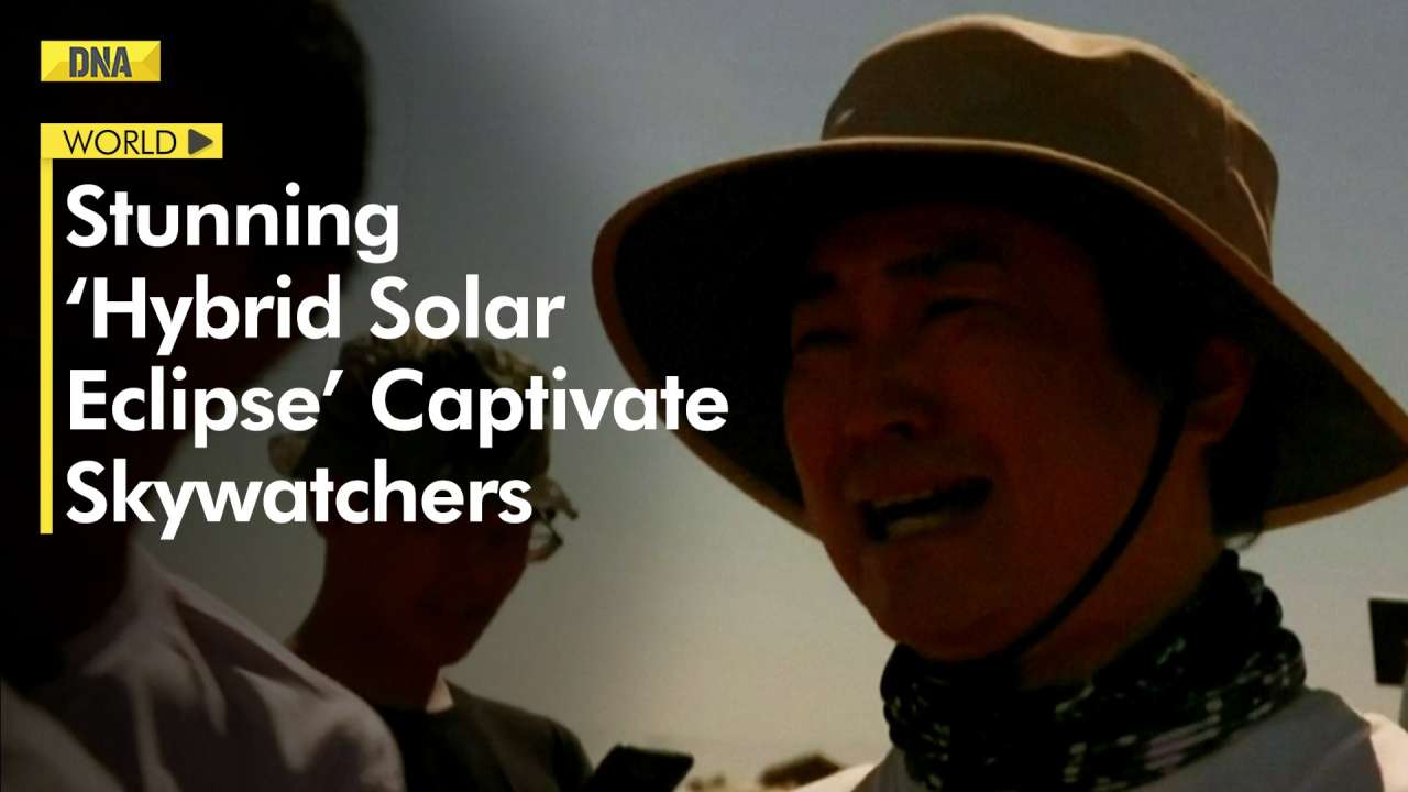 Hybrid Solar Eclipse Emotional scenes in Australia as rare hybrid