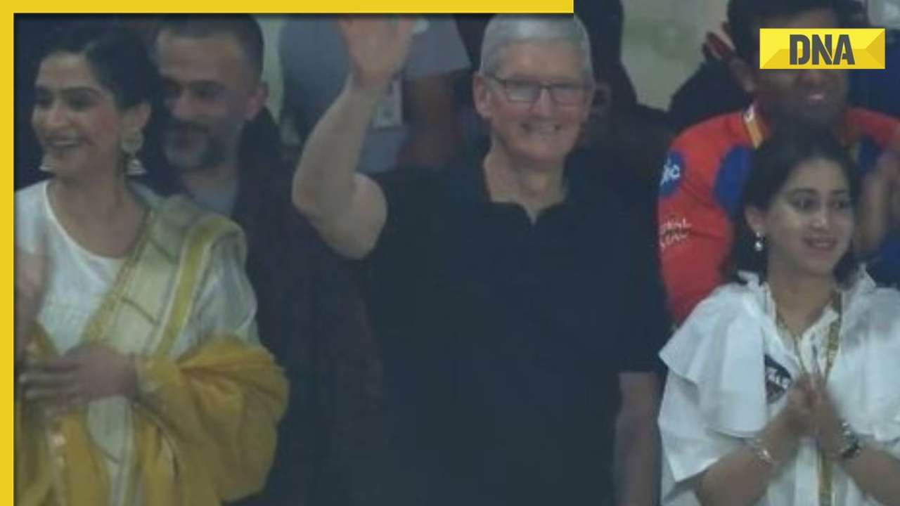 Tim Cook enjoys KKR vs DC IPL 2023 match with Sonam Kapoor after Apple Saket launch