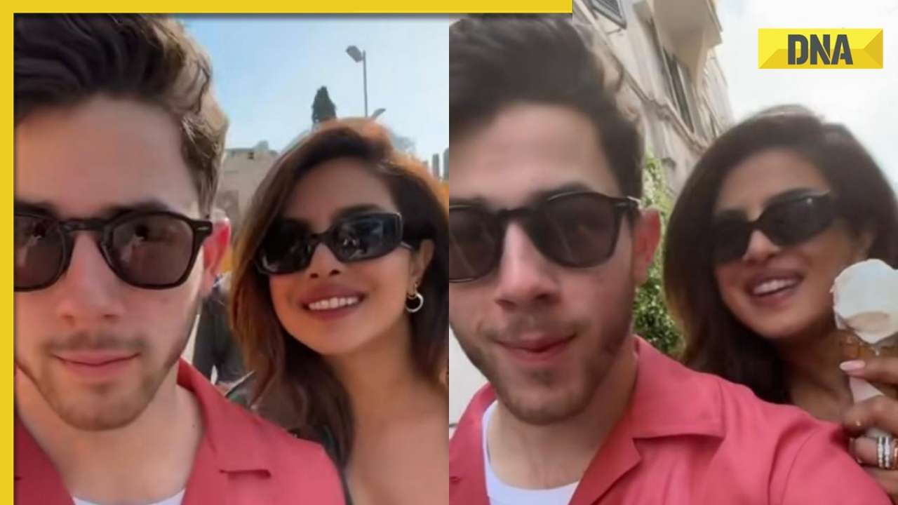 Priyanka Chopra, Nick Jonas give major couple goals, share kisses and ice cream as they roam in Rome