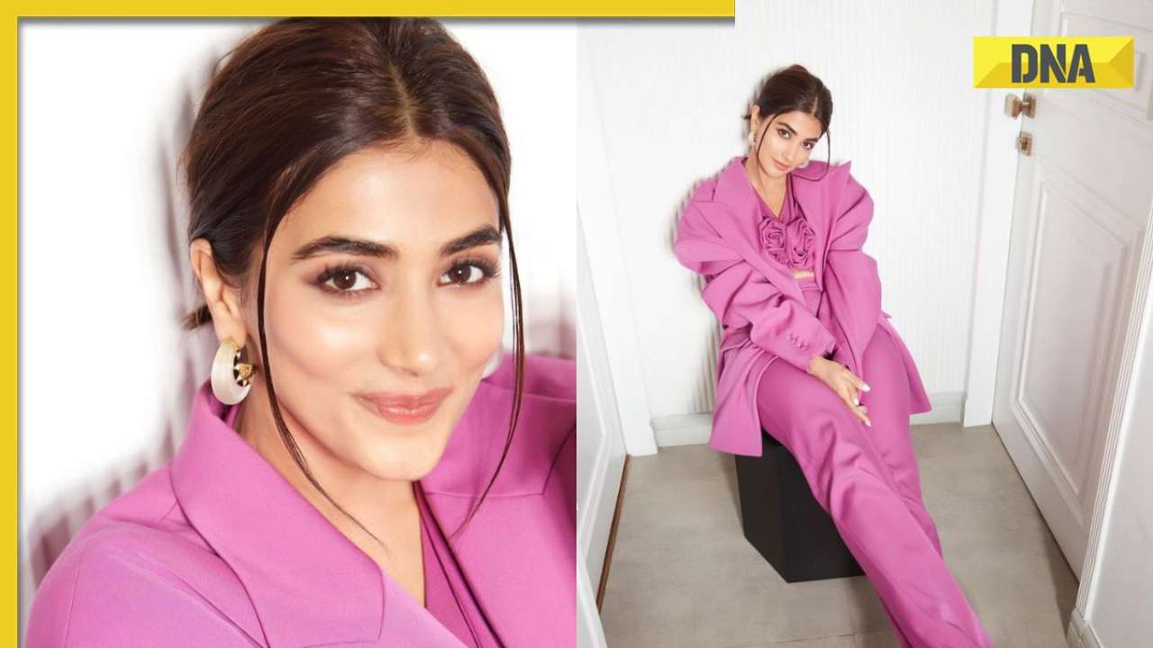 In pics: Pooja Hegde turns heads in pink co-ord set to promote Kisi Ka ...