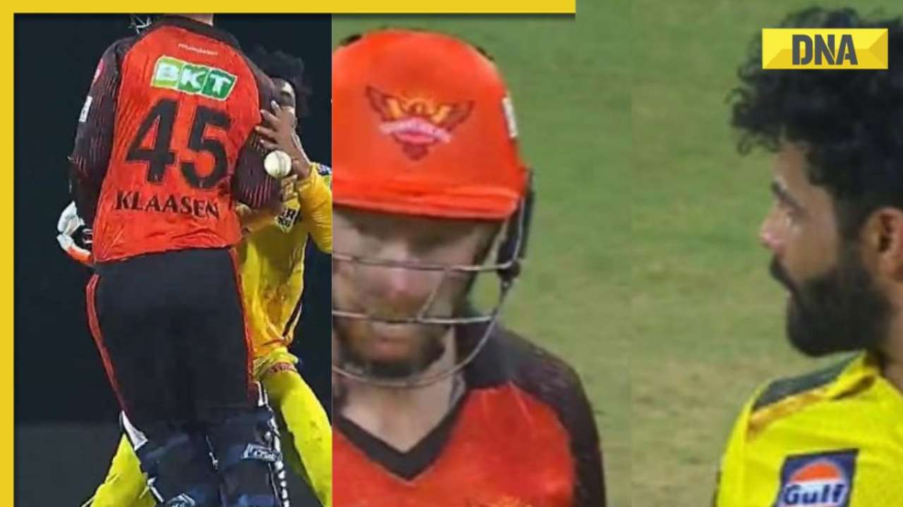 Watch: Ravindra Jadeja gives death stare to SRH's Klaasen for missing Mayank Agarwal's catch, video goes viral