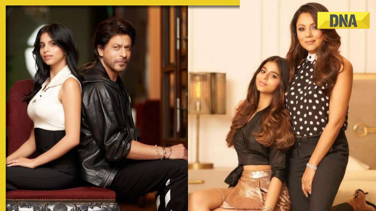 Suhana Khan strikes pose with father Shah Rukh Khan, mother Gauri Khan ...