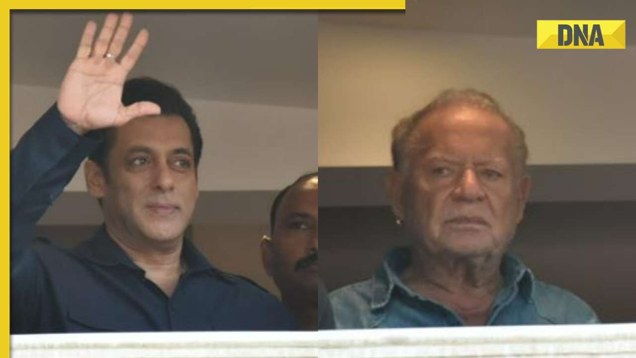 Salman Khan waves to fans outside his home on Eid-ul-Fitr 2023, father Salim Khan also makes appearance