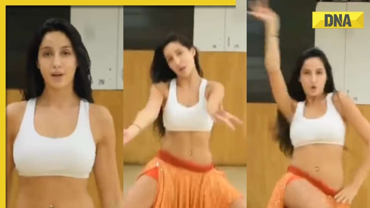 Nora Fatehi Hot Xxx - Viral video: Nora Fatehi's sexy dance video in thigh-high slit dress on  'Saaki Saaki' burns the internet, watch