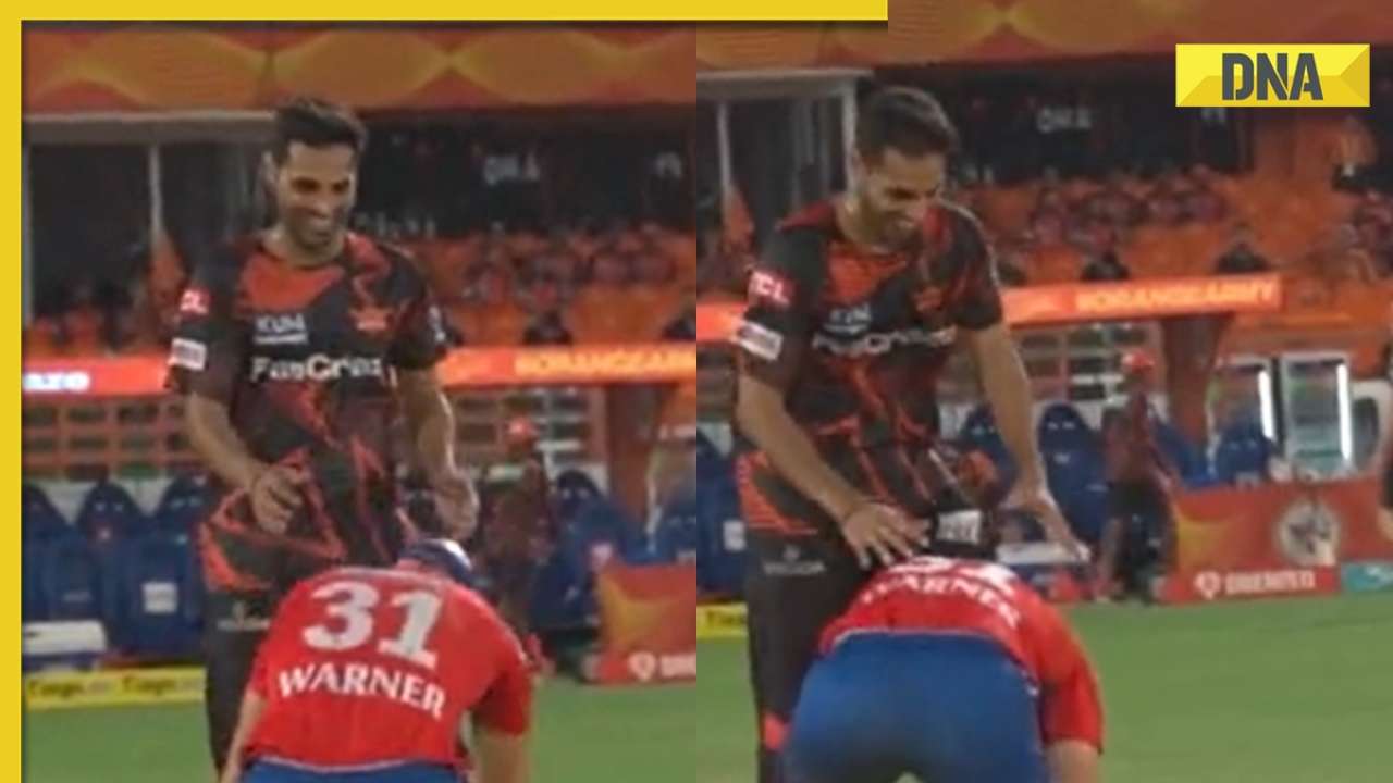 Watch: David Warner touches Bhuvneshwar Kumar’s feet ahead of SRH vs DC IPL match