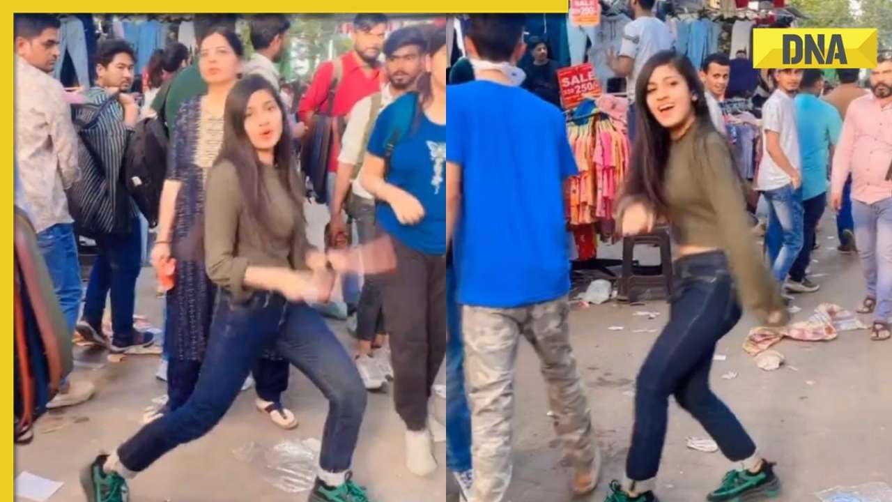 Viral video of girl grooving at Delhi's crowded Sarojini Nagar market