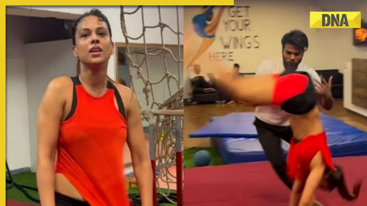 Watch: Nia Sharma's viral video doing continuous backflips stuns internet, actress says 'there's magic in my bones'
