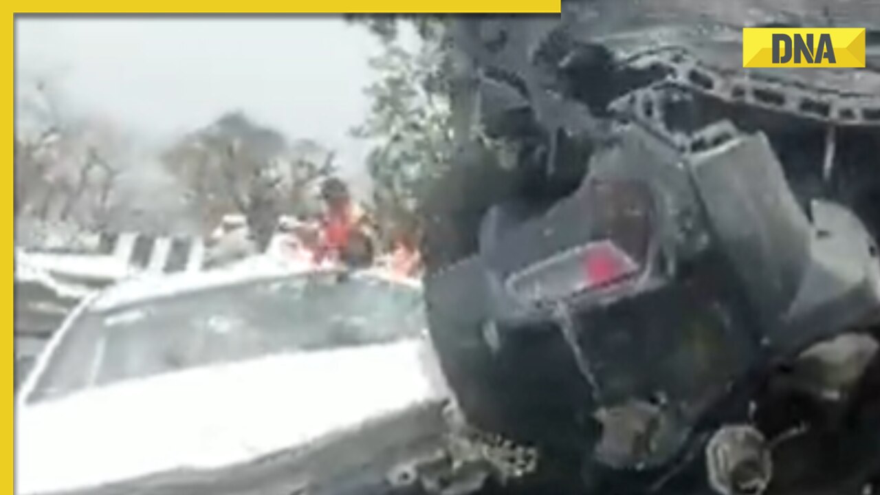 Watch: 6 injured after truck hits 12 vehicles on Mumbai-Pune expressway