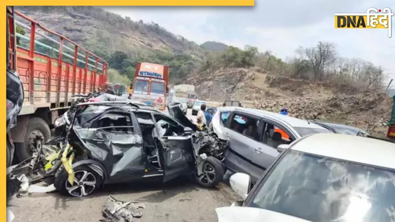 Mumbai-Pune Expressway Accident: तेज रफ्तार से दौड़ रहे ट्रक के ब्रेक फेल, एक के बाद एक 7 कारों को रौंदा