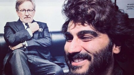 Arjun Kapoor with Steven Spielberg