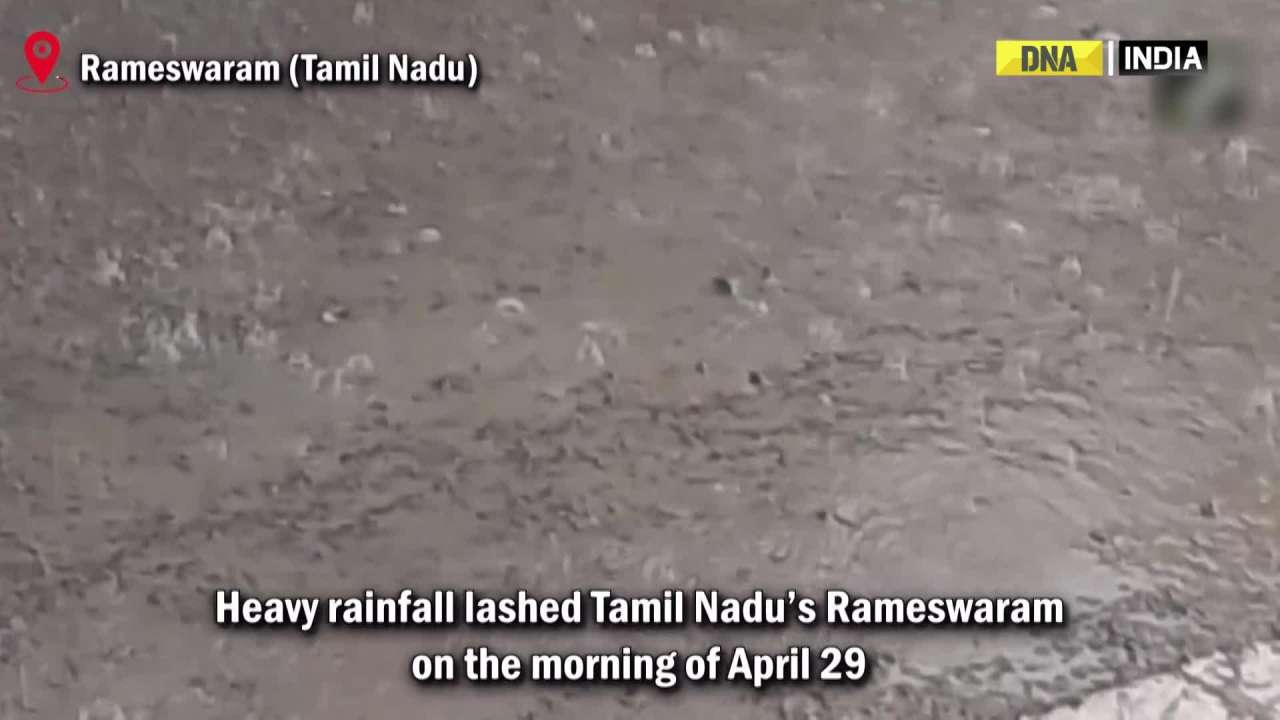 Heavy Rainfall Lashes Tamil Nadu’s Rameswaram