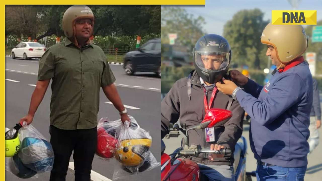 Meet Raghvendra Kumar, India's 'helmet man' who left job, sold his house to distribute free helmets