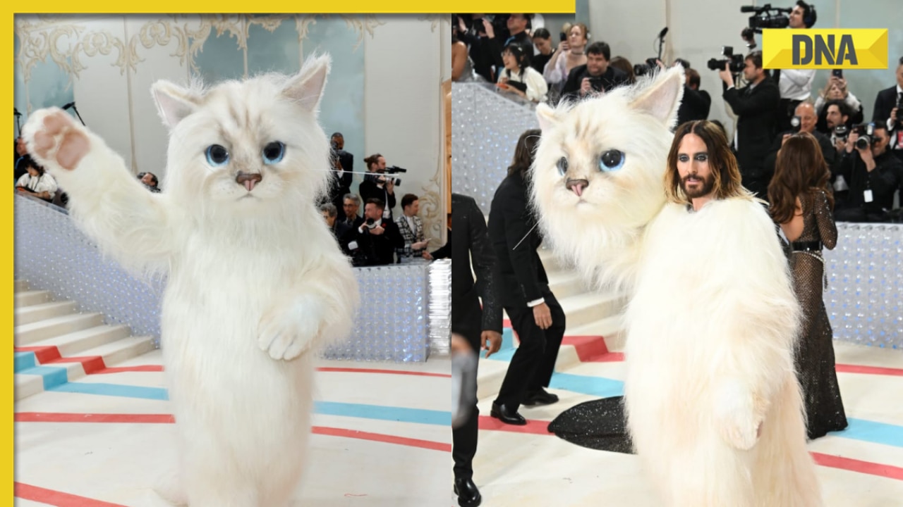 Met Gala 2023 Jared Leto arrives in giant furry cat costume, fans say