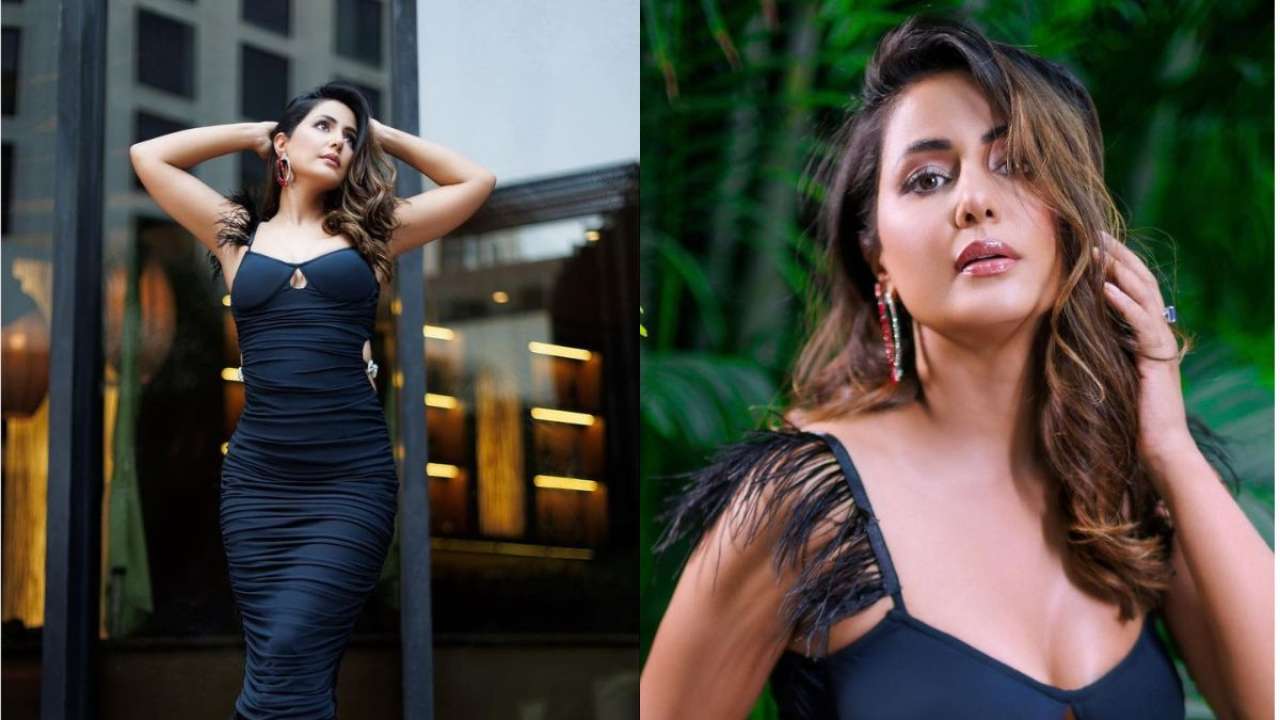 Hina Khan Xxx Sixe Xxx - Hina Khan looks breathtaking in black bodycon dress, drops photos on  Instagram
