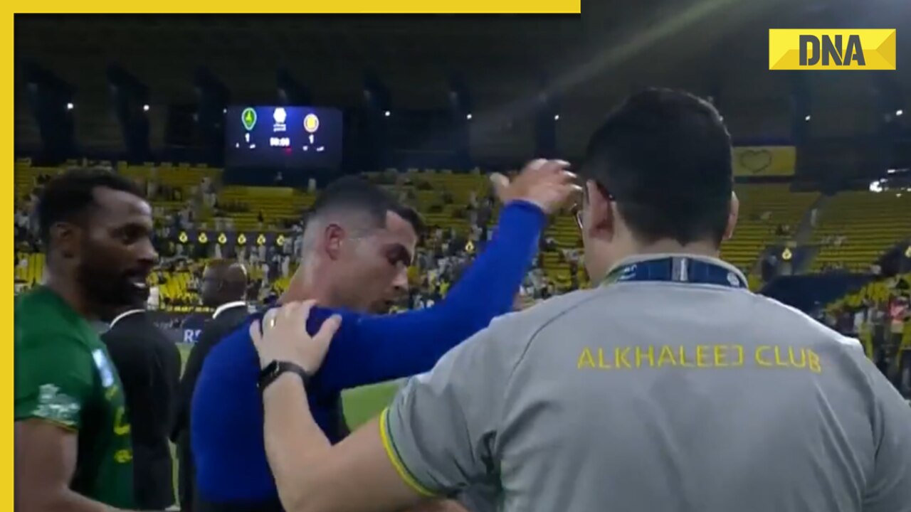 Watch: Cristiano Ronaldo pushes away rival team’s staff member who tried to take selfie, viral video