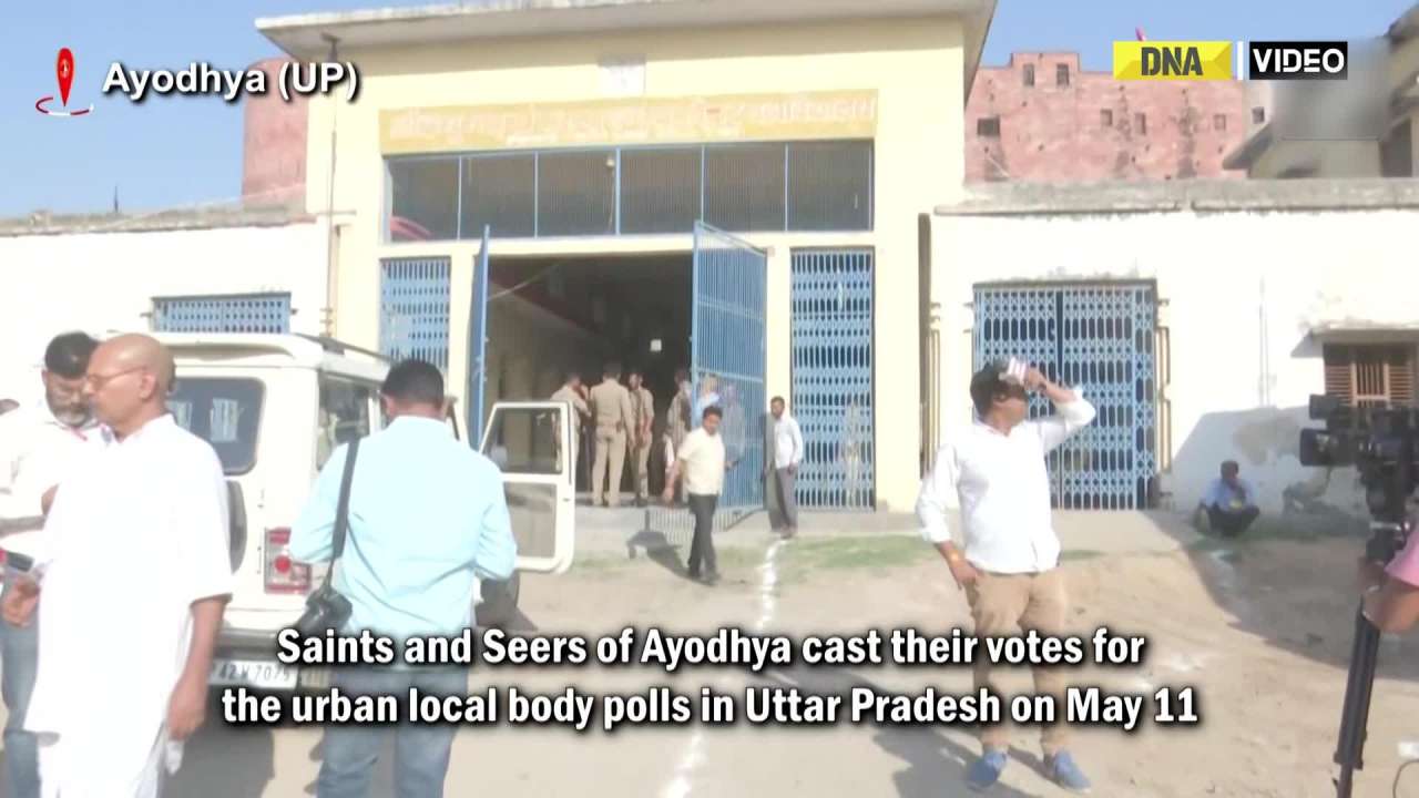 Saints, Seers of Ayodhya cast their votes for UP Civic Polls
