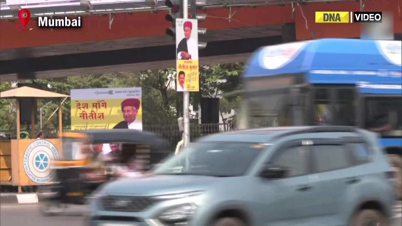 Hoardings Put Up To Welcome Bihar CM Nitish Kumar And Dy CM Tejashwi ...