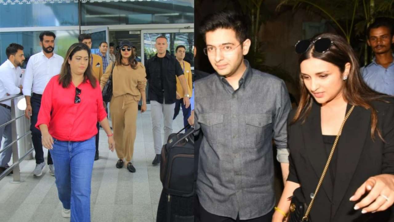 Priyanka Chopra lands in Delhi ahead of Parineeti Chopra and Raghav Chadha's engagement
