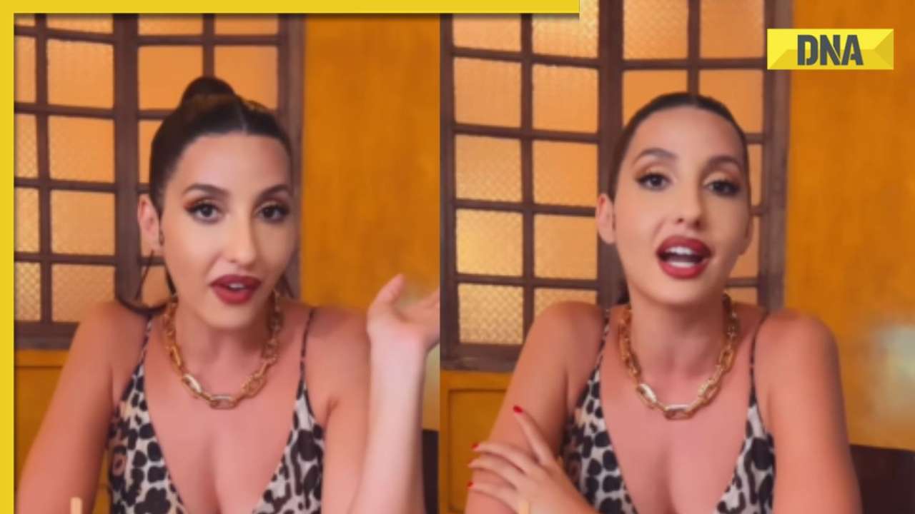 Nora Fatehi trolled for her makeup in polka-dot dress with plunging neckline, netizens say 'foundation doesn't...' 