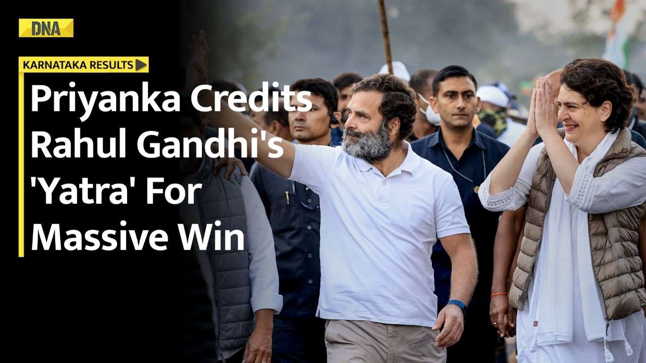 Karnataka Elections: Priyanka Gandhi thanks Rahul Gandhi, credits 'Bharat Jodo Yatra' for the win