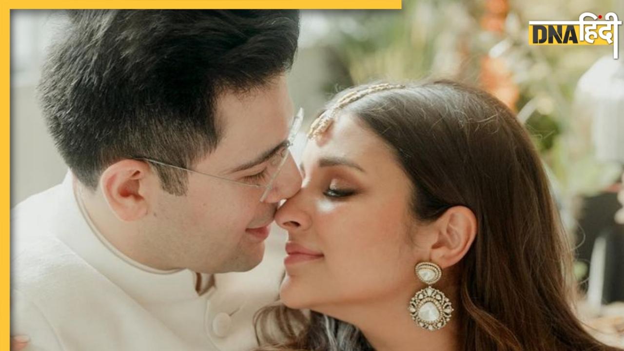 Parineeti Chopra Raghav Chadha Engagement Photos: एक्ट्रेस ने दिखाई हीरे की अंगूठी, मंगेतर संग हुईं रोमांटिक