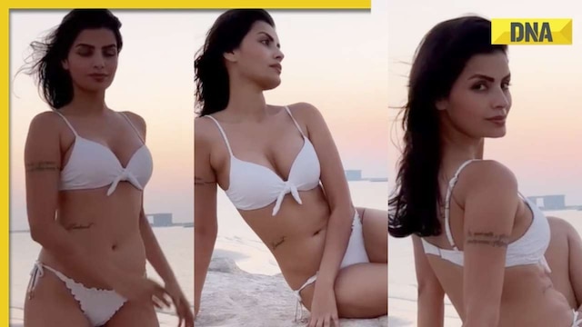 Bigg Boss fame Sonali Raut burns the internet in sexy white bikini, watch  viral video