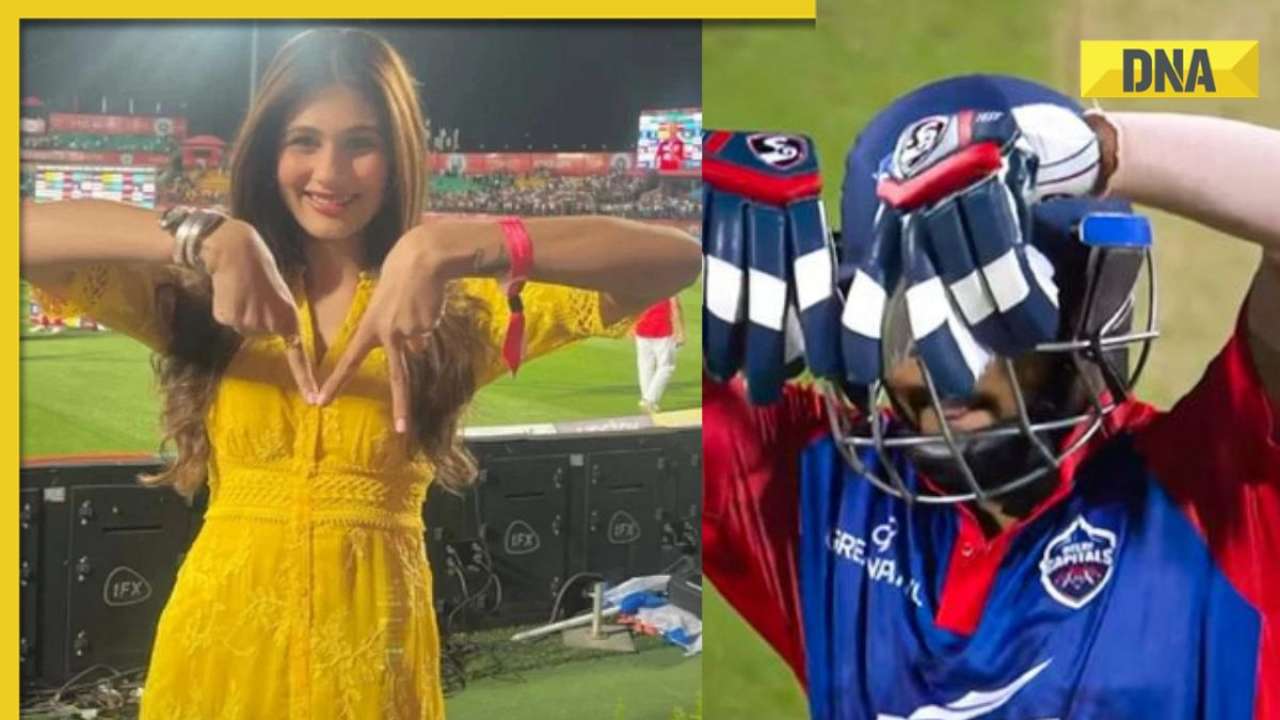 Watch: Prithvi Shaw's rumored girlfriend Nidhhi Tapadiaa emulates the celebration of DC batter against PBKS