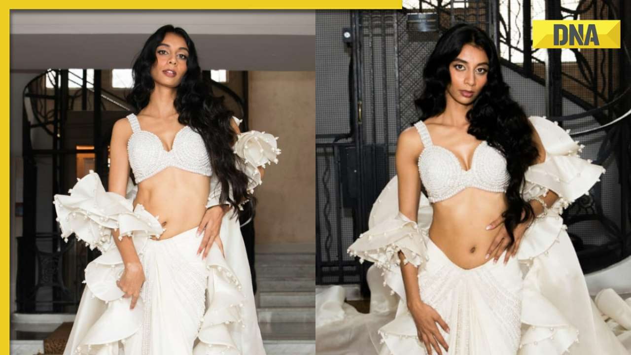 Dolly Singh makes Cannes red carpet debut in conical blouse and sarong inspired by vintage Zeenat Aman outfit