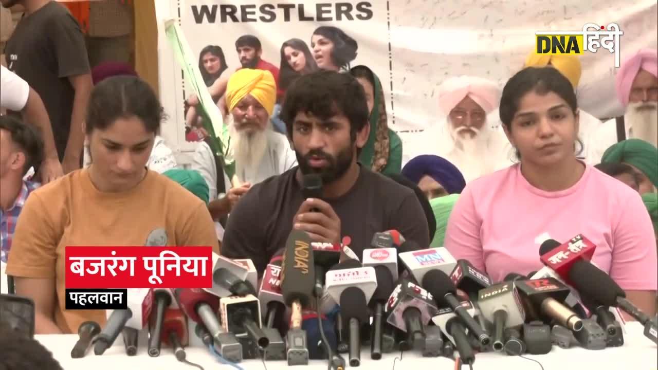 Video: Wrestlers Protest-धरने पर बैठे पहलवानों ने की Brijbhushan Singh के LIVE Narco Test की मांग