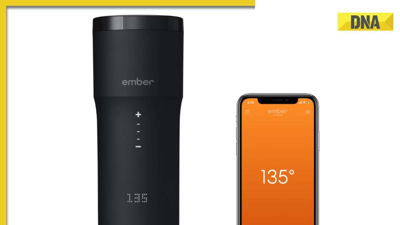 Apple store selling smart travel mug with tracking feature for Rs 16542, allows you set drinking temperature 