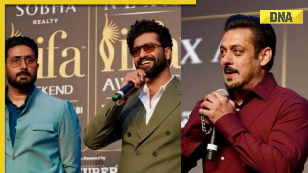 'salman khan crying in corner': netizens react hilariously as abhishek bachchan, vicky kaushal pose together at iifa